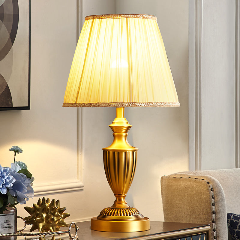 America Copper Table Lamp Traditional For Bedroom Bedside Lamp Living Room Sofa Villa Study Room Desk Lamp