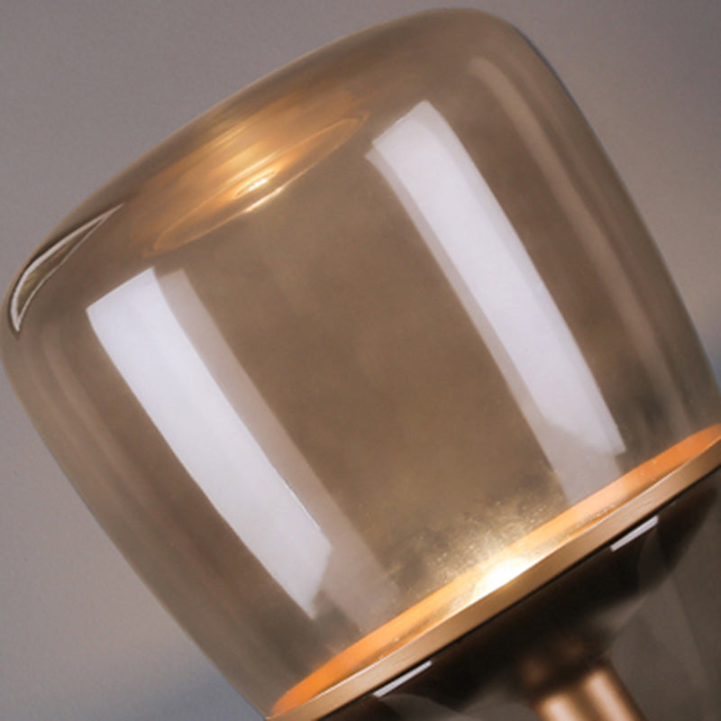 Designer Cup Shaped Glass Table Lamp