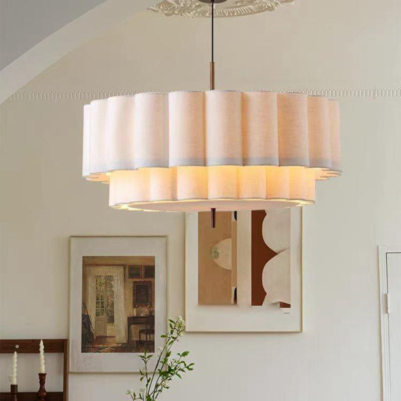 Nordic Cake Chandelier Simple Style Natrual Design for Bedroom Livingroom