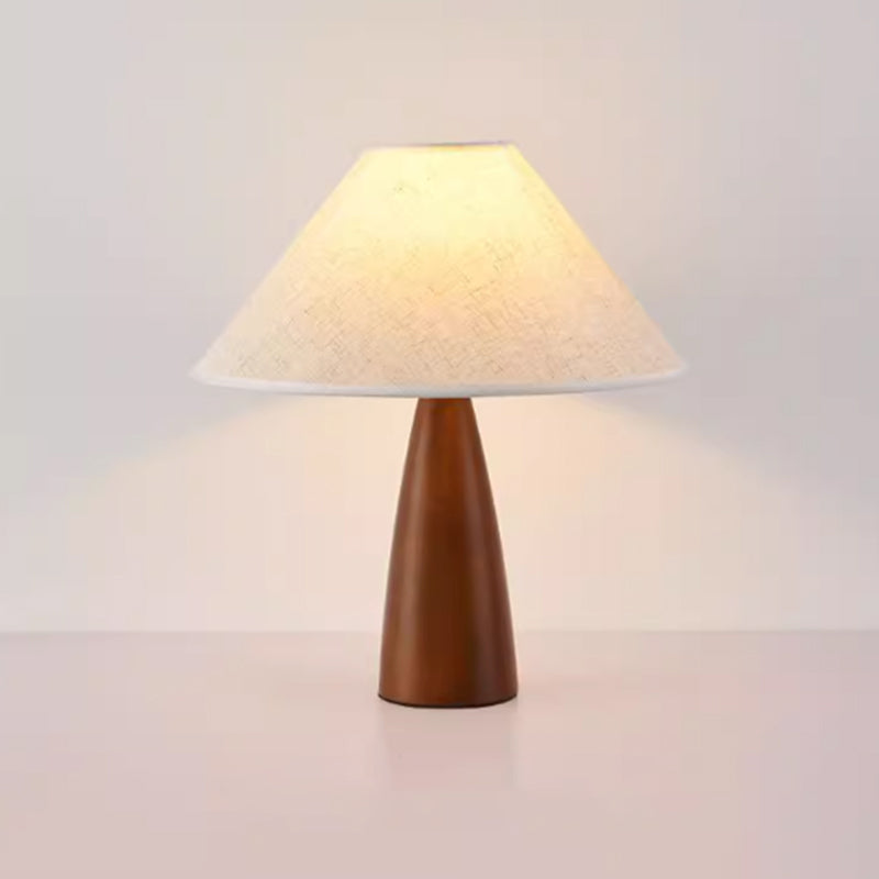 Modern 15.5" Standard Desk Lamp with White Textile Shade Residential Use Plug-and-play Lighting 110V-240V