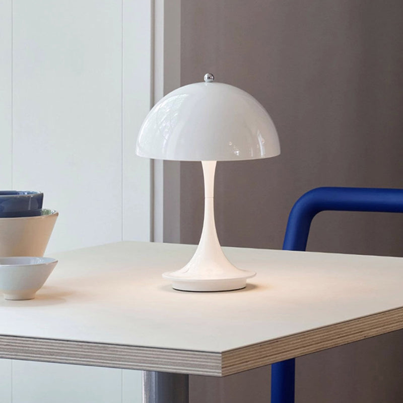 Bedroom Bedside Table Lamp Rechargeable LED Decorative Night Lamp Desk Mushroom Lighting Bedtime Reading Light