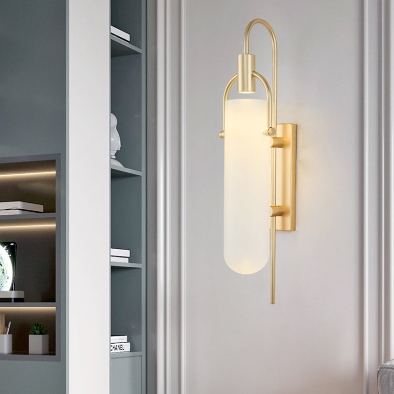 Modern White Glass LED Wall Lamps Living room Wall Sconce Bedroom Bedside Wall Light Fixtures Parlor Loft Luminaire