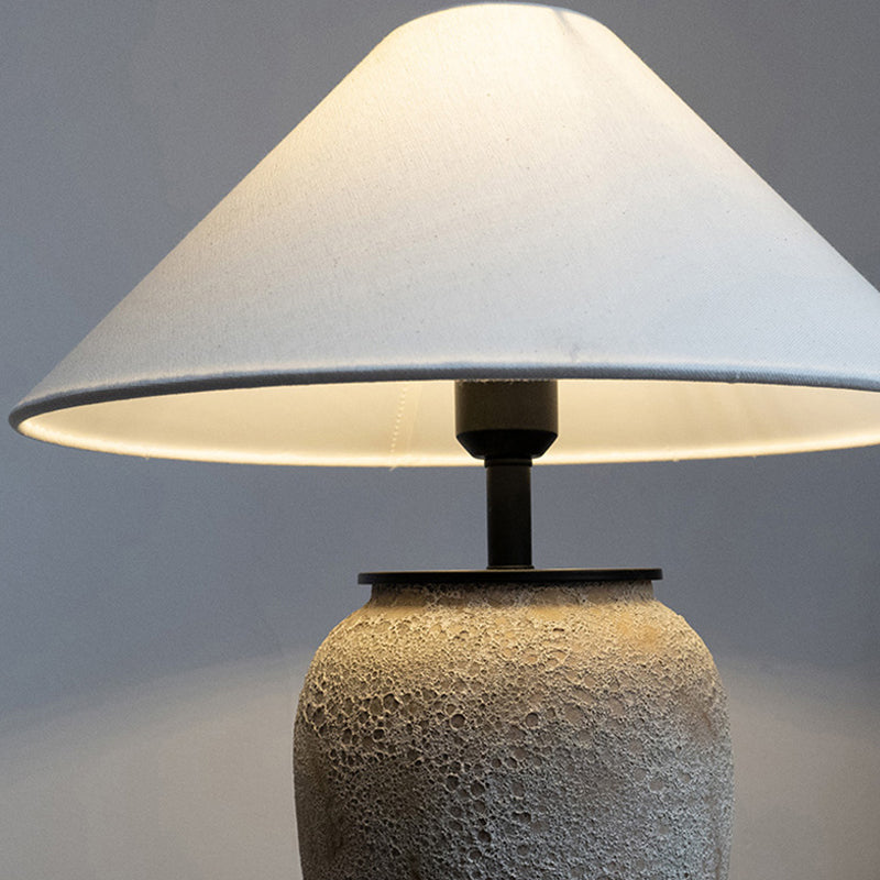 Wabi sabi Ceramic Table Lamp Large Desktop Decorative Lamp Bedroom Decoration Living Room