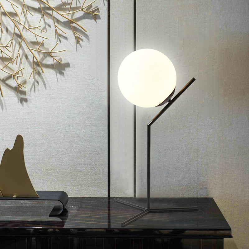Glass Ball Desk Lamp for Bedroom Table Light Decoration Night Lighting Entrance Home Indoor Decor Cafe Bedside Bedroom Reading