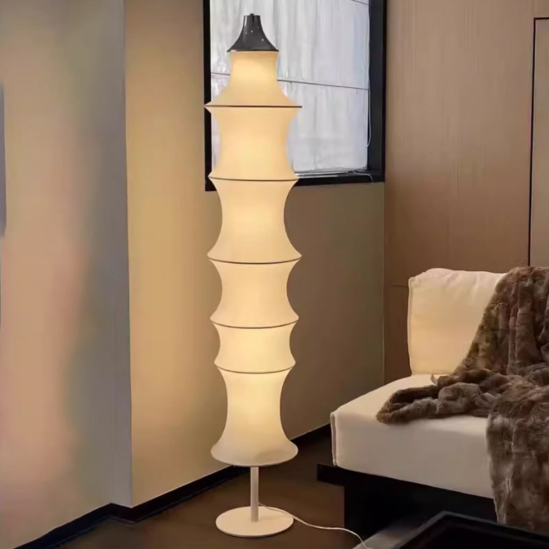 Creative Vintage Column Silk 69" Floor Lamp
