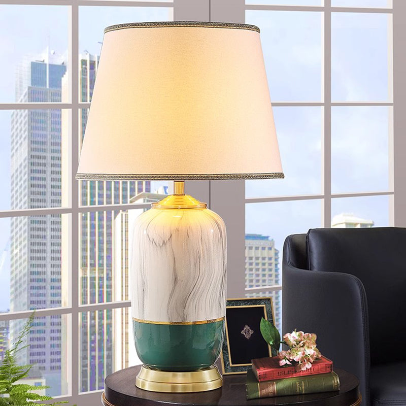High-End Light Luxury Ceramic Desk Lamp Bedroom Bedside Lamp Creative Simple Modern American Living Room
