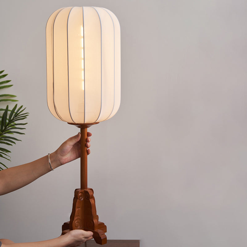 New Chinese Wooden Table Lamp Zen Tea Room Antique Study Living Room Bedroom Bedside Lamp