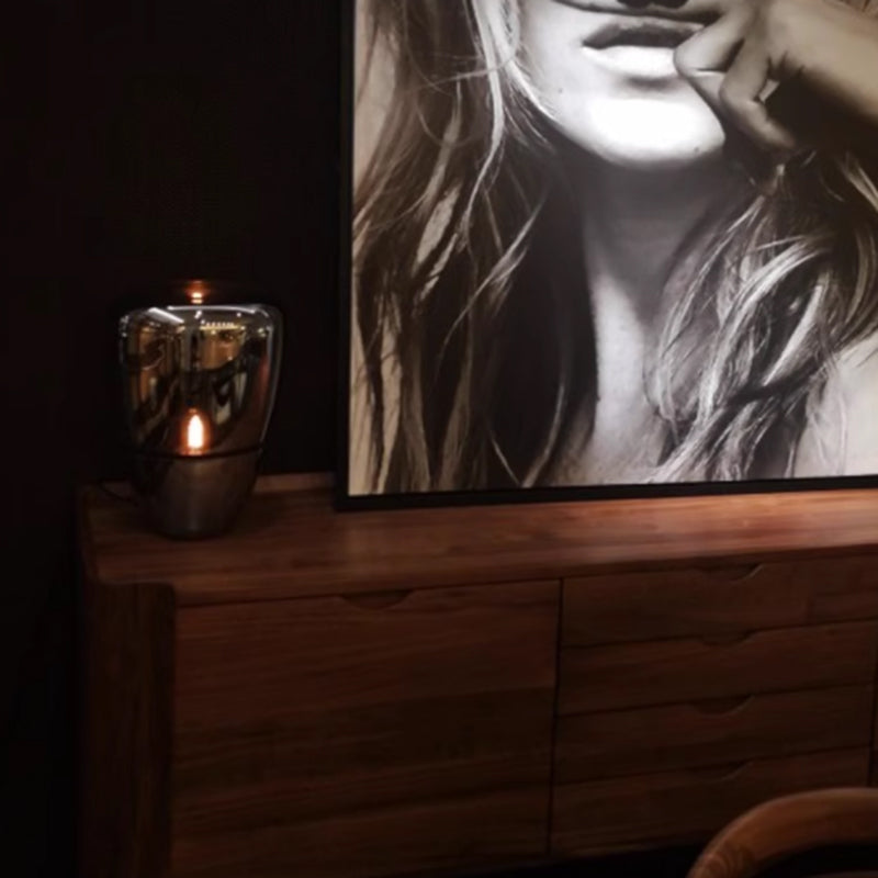 Designer Cup Shaped Glass Table Lamp