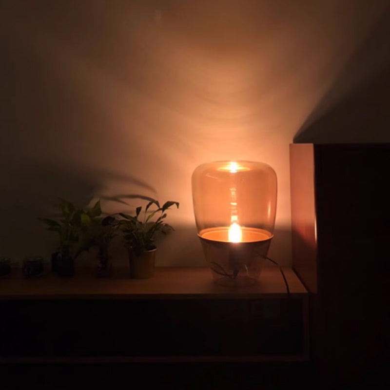 Designer Cup Shaped Glass Table Lamp