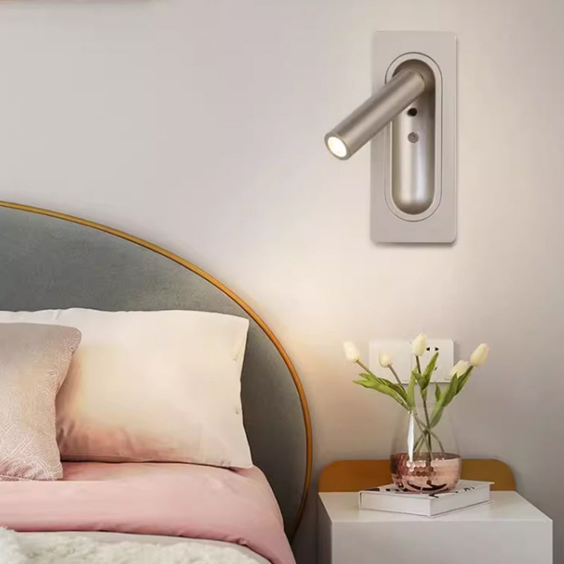 Adjustable Minimalist LED Wall Lamp Hotel Headboard Reading Light For Guest Room Modern Hotel Indoor Bedside LED Wall Light