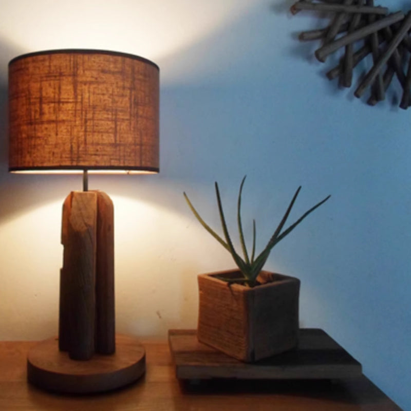 Casual 20.5" Lumber Standard Desk Lamp Outlet-powered Surrounding Luminescence Living Room Use