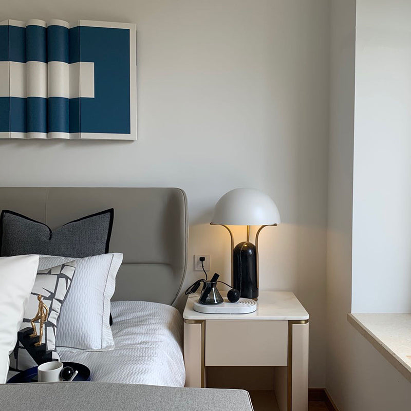 Postmodern Luxury Black Marble Table Lamp