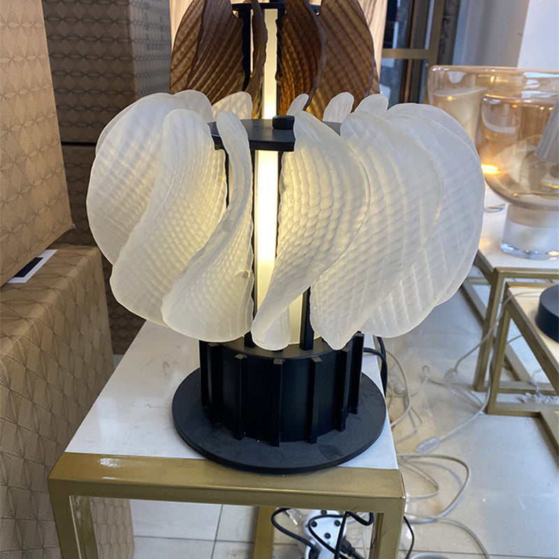 American-style Light Luxury Living Room Decorative Art Glass Table Lamp Bedroom Bedside Designer Model Room Lamp