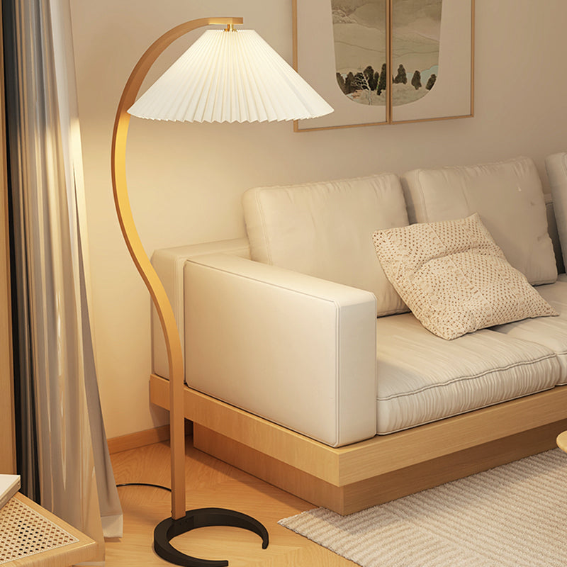 Wabi sabi Creative Design 60'' Solid Wood Floor Lamp Paper Lampshade LED Bulb E27 Socket
