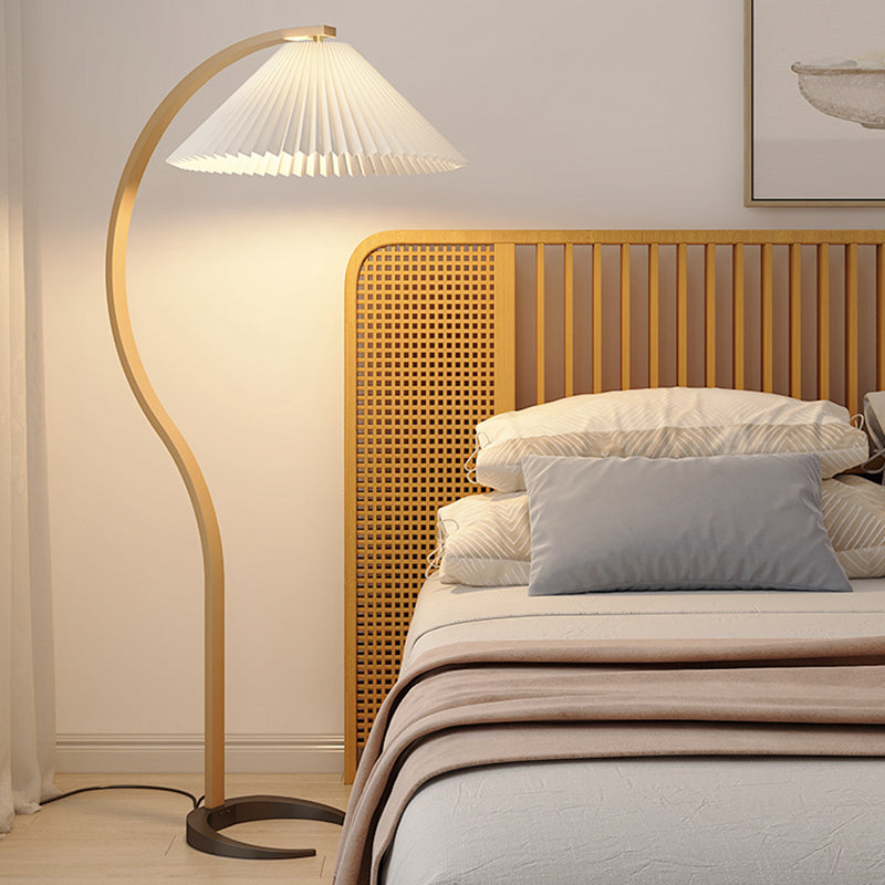 Wabi sabi Creative Design 60'' Solid Wood Floor Lamp Paper Lampshade LED Bulb E27 Socket