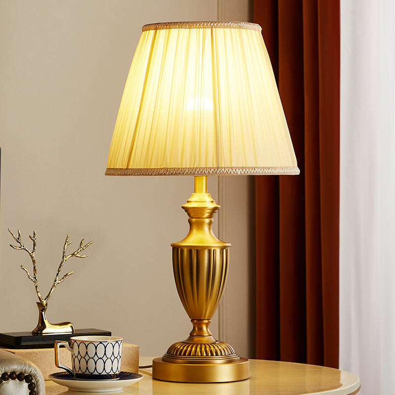 America Copper Table Lamp Traditional For Bedroom Bedside Lamp Living Room Sofa Villa Study Room Desk Lamp