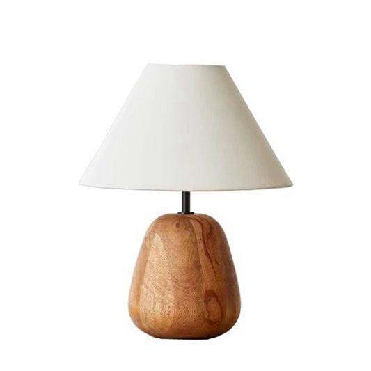 Nordic Wood Table Lamp Cloth Lampshade Table Lights for Living Room Bedroom Fixture