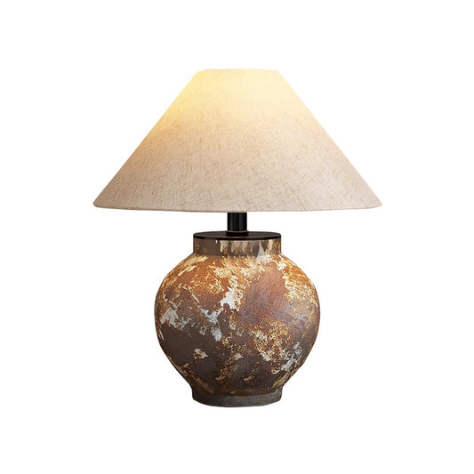 Wabi Sabi Table Lamp Ceramic Lamps Designers Stone Lamp Living Room Antique Lighting Bedroom Bedside Lamps