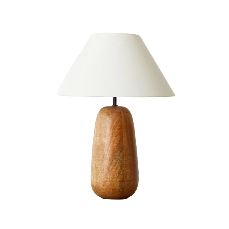 Nordic Wood Table Lamp Cloth Lampshade Table Lights for Living Room Bedroom Fixture