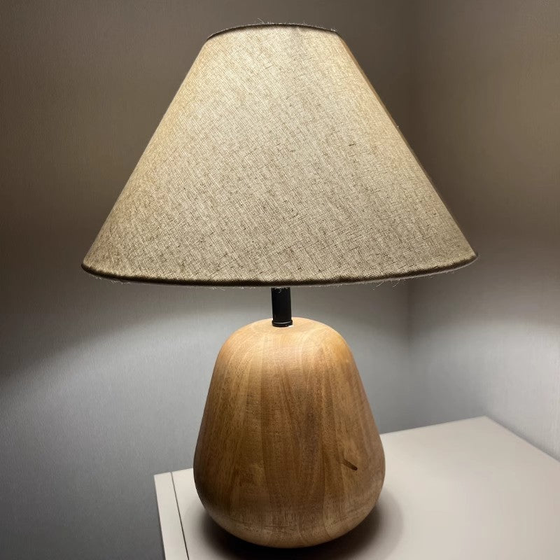 Nordic Wood Table Lamp Cloth Lampshade Table Lights for Living Room Bedroom Fixture