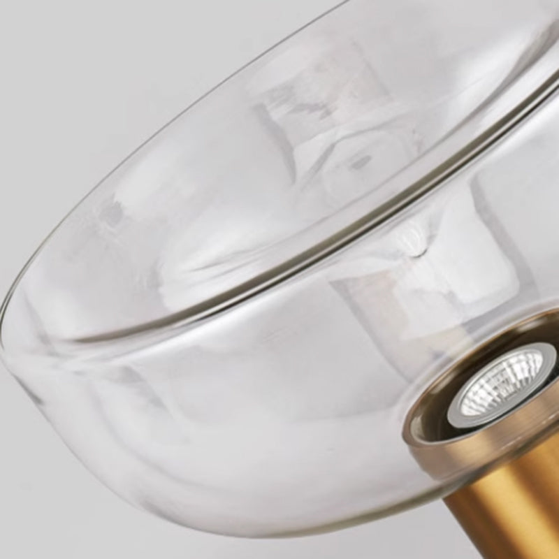 Modern LED Glass Table Lamp for Bedroom Bedside Lamp Living Room Light Study Desktop Decoration