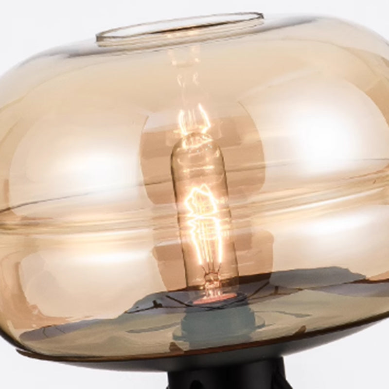 Modern Simple Glass Table Lamps Nordic Creative Bedroom Bedside Light Glass Shade Desk Lamp