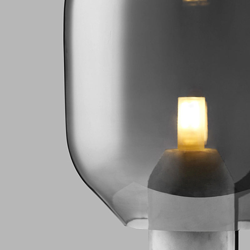 Nordic Glass Table Lamp Bedroom Bedside Study Modern Minimalist Designer Sample Room Desk Lamp