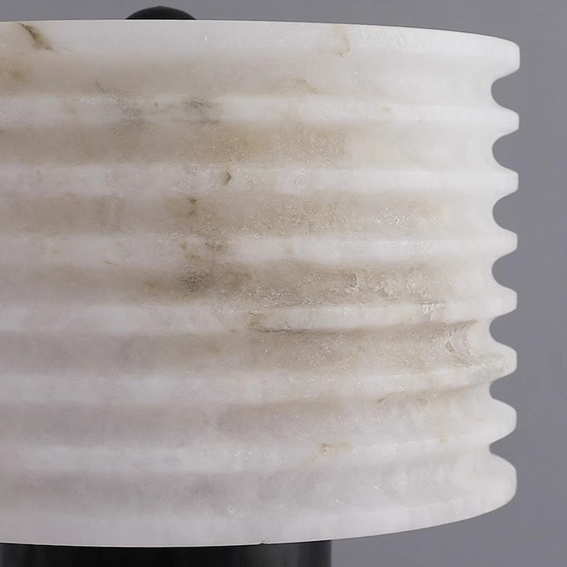Luxury Nature Marble Table Lamp With Natrual Stone Lampshade and Marble Base