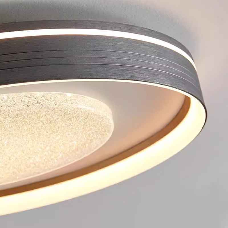 Modern Simple Round Metal Flush Mount LED Ceiling Light for Bedroom Living Room