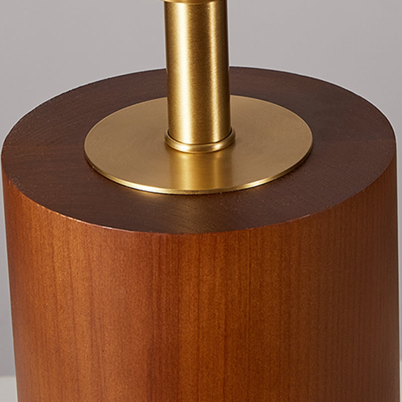 Chinese Classical Minimalist Wabi-sabi Decorative Table Lamp Solid Wood LED Interior Lighting Living Room Bedroom Bedside