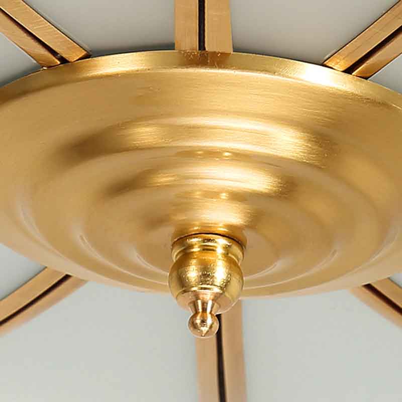 Modern Creative Brass LED Ceiling Light with Remote Control Dimmable Decoration Lighting