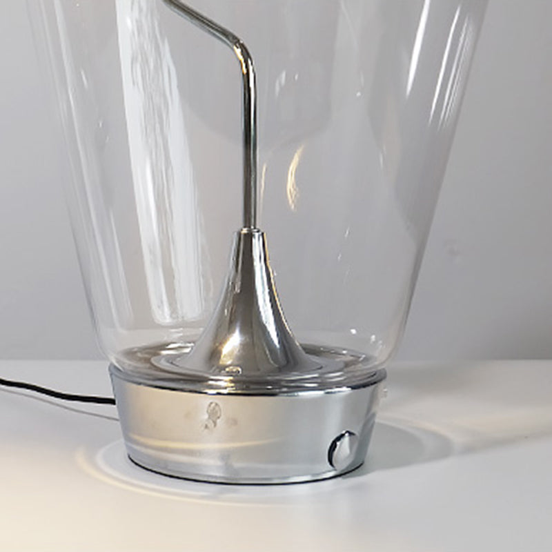 Designer Creative Light Bulb Glass Table With Magnetic Adjustment