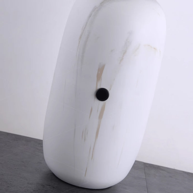 Modern Luxury Mushroom Marble Table Lamp With Glass Lampshade