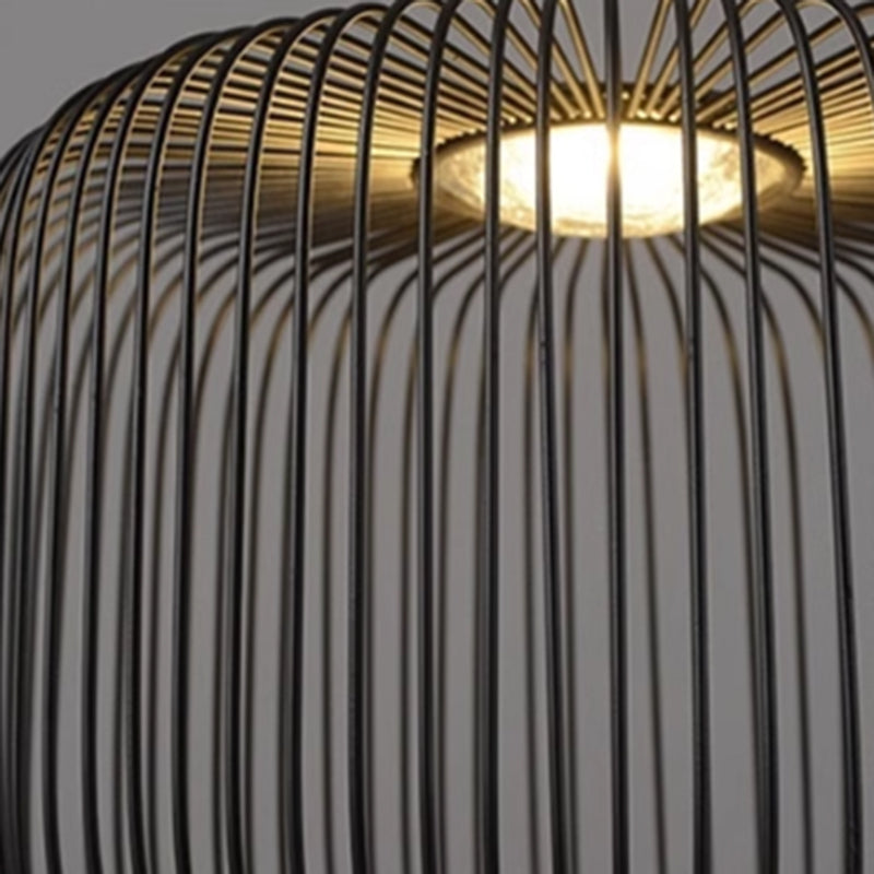 Postmodern Hollow Out Black Marble Table Lamp
