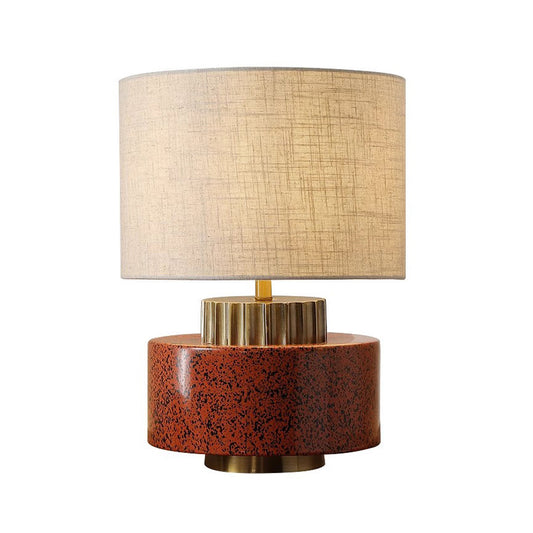 Wabi-sabi Style Clay Pot Table Lamp Retro Decoration Living Room Bedroom Table Lamp