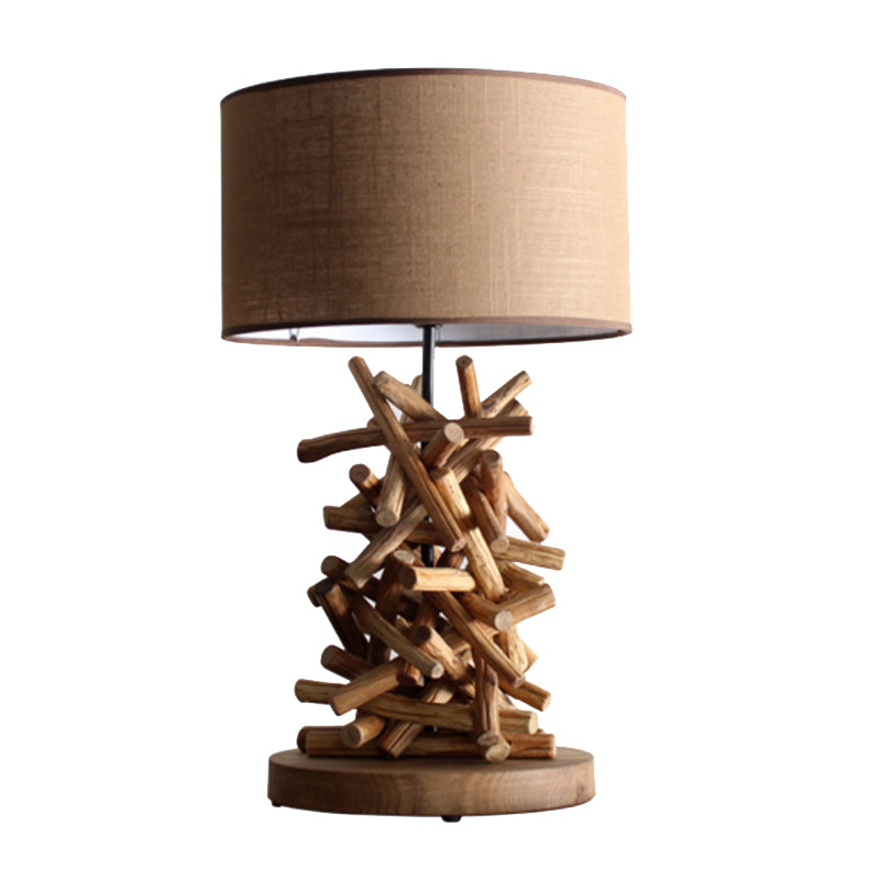 Creative Tree Branches Wooden Table lamp New Chinese Style Homestays Rural Living Room