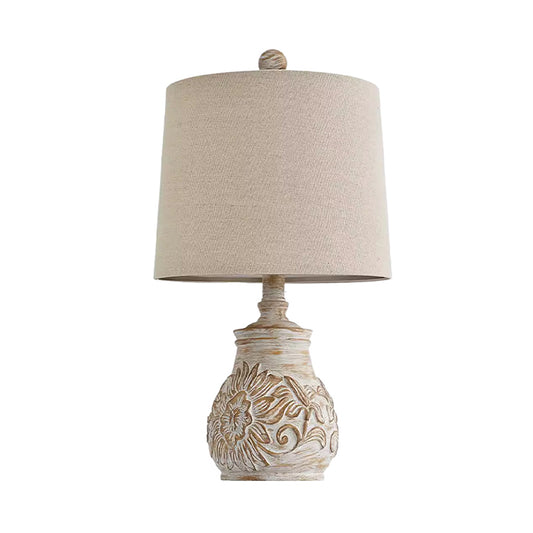 Modern Retro Solid Wood Table Lamp Idyllic Nostalgic Creative Homestay Living Room Bedroom Bedside Lamp