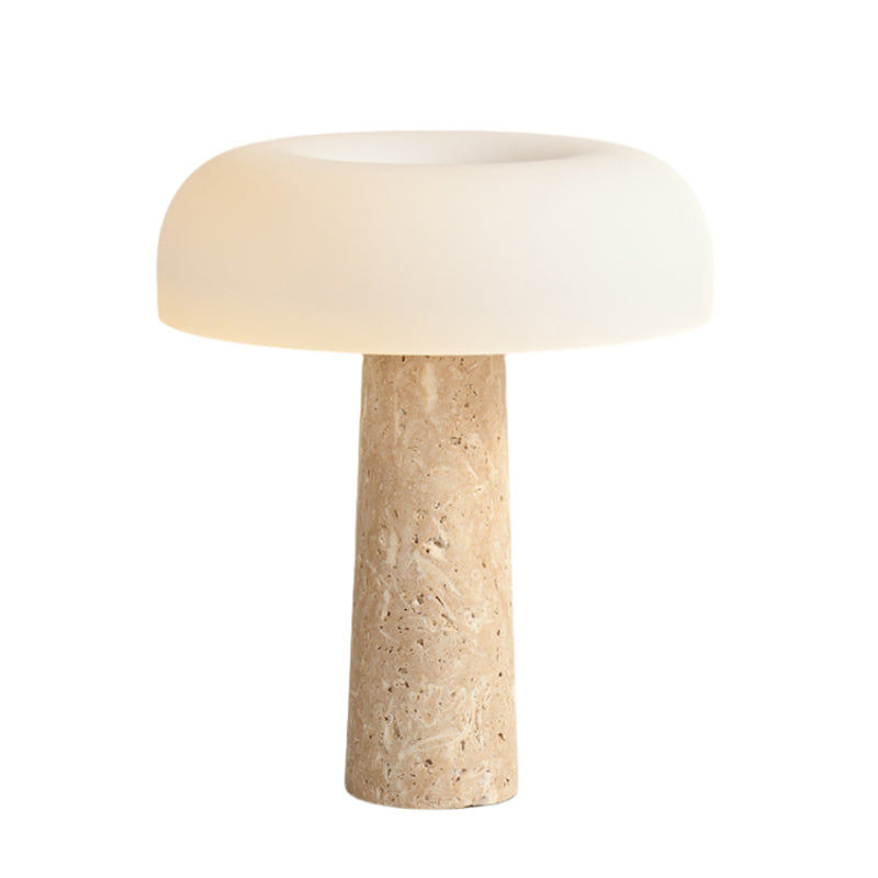 Ins Minimalist Yellow Cave Stone Mushroom Table Lamp Designer Retro Decorative Desk Lights Living Room Bedroom Bedside