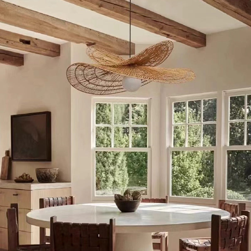 Tax Include Rattan Pendant Light Hand-woven Lamp Chandelier Natural Home Decor