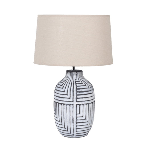 American Country Retro Solid Wood Carving Desk Lamp Eye Protection Decorative Table Lamp