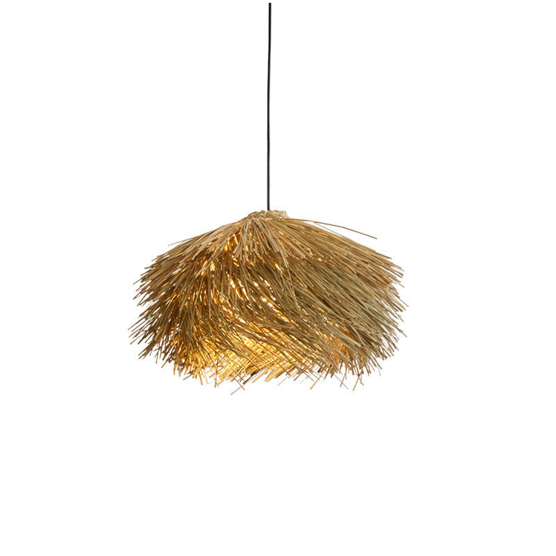 Tax Include Dia.40cm 50cm 60cm Natrual Rattan Simple Pendant Light