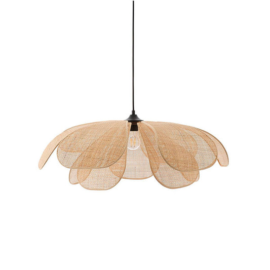 Rattan Flower Pendant Light Rattan Weaving Ceiling lights Pendant Light Living Room Dining Room Home Decor