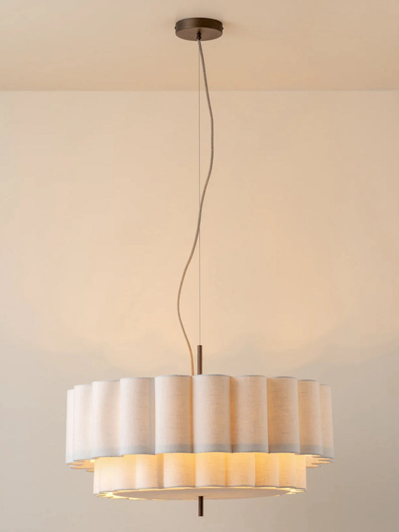 Nordic Cake Chandelier Simple Style Natrual Design for Bedroom Livingroom
