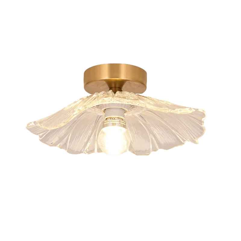 Modren Creative Lotus Brass LED Ceiling Light Warm White Light 3000K 220V Input