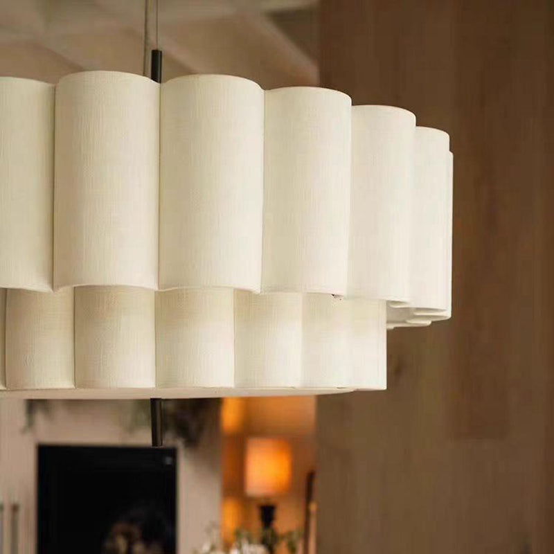 Nordic Cake Chandelier Simple Style Natrual Design for Bedroom Livingroom