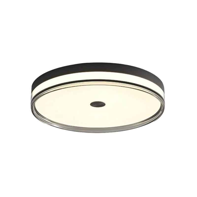 Light Luxury 19" Round Brass Flush Mount LED Ceiling Light with Remote Control Dimmable