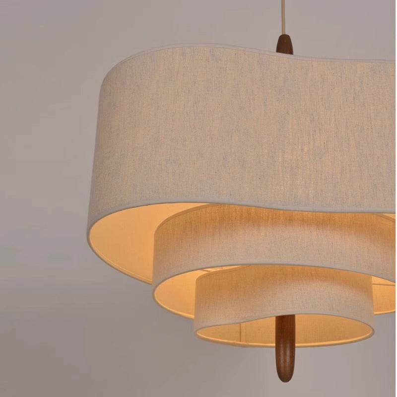 Tax Include 23'' Linen Flower Pendant Light Dia.58cm