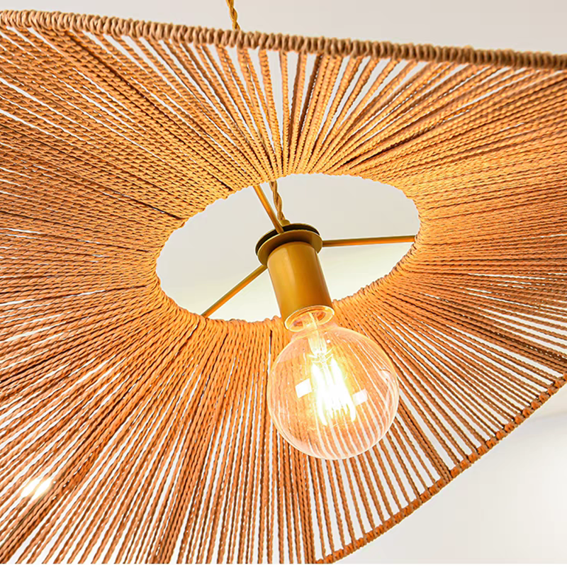 24'' Rattan Flower Pendant Light Dia.60cm