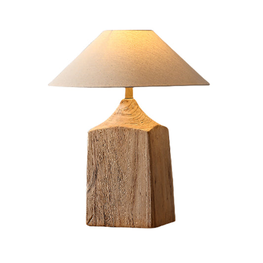Contemporary Wooden Table Lamp Creativity Living Room Bedroom Study Hotel Homestay engineering Desk Light