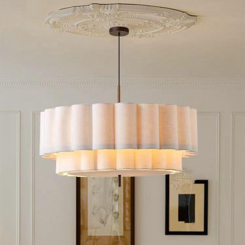 Nordic Cake Chandelier Simple Style Natrual Design for Bedroom Livingroom